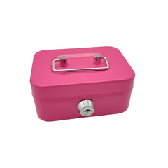 Metal Money Storage Box Locking Lid & Keys Home Dorm