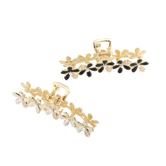 Rhinestone Flower Hair Claw Hair Clip for Women Girls