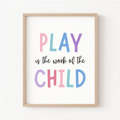 Child Play Therapy Montessori Poster