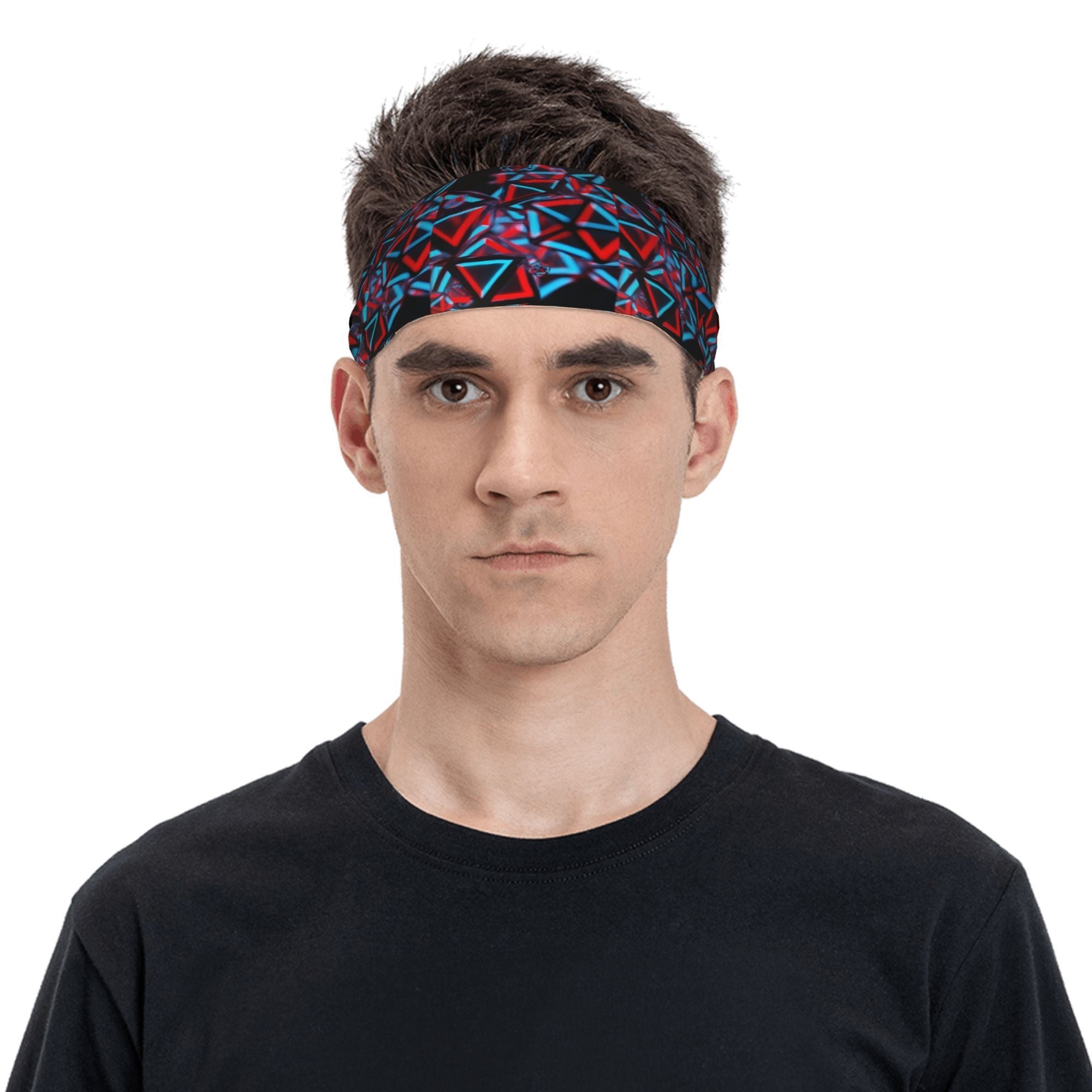 Geometric Pattern Sports Headband for Yoga Gym Running