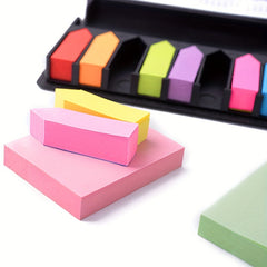 Colorful Sticky Notes Set with Leather Box