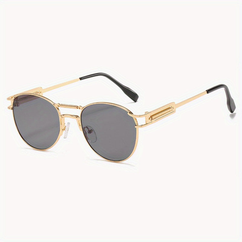 Men's UV Protection Round Frame Sports Sunglasses
