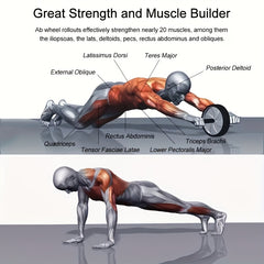 Abdominal Exercise Wheel Silent Muscle Trainer