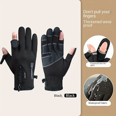 Men's Winter Touch Screen Warm Gloves Windproof Waterproof Velvet Gloves