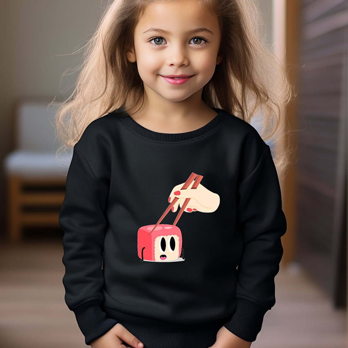 Funny Painting Graphic Sweatshirt Kids Clothes Christmas Gift