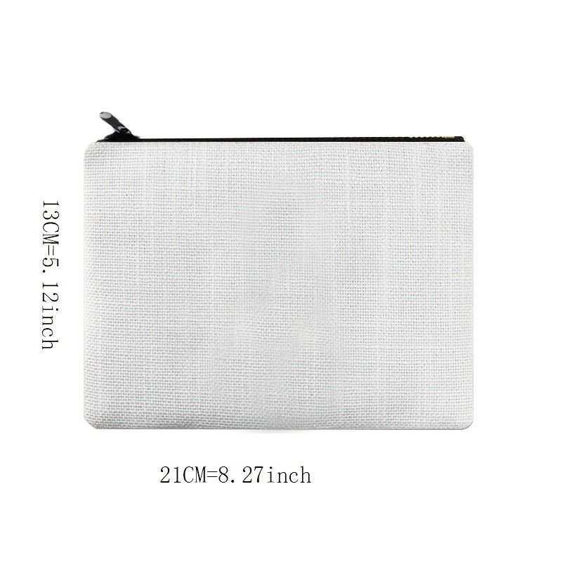Cow Carry On Pouch Zipper Storage Bag Canvas Coin Purse