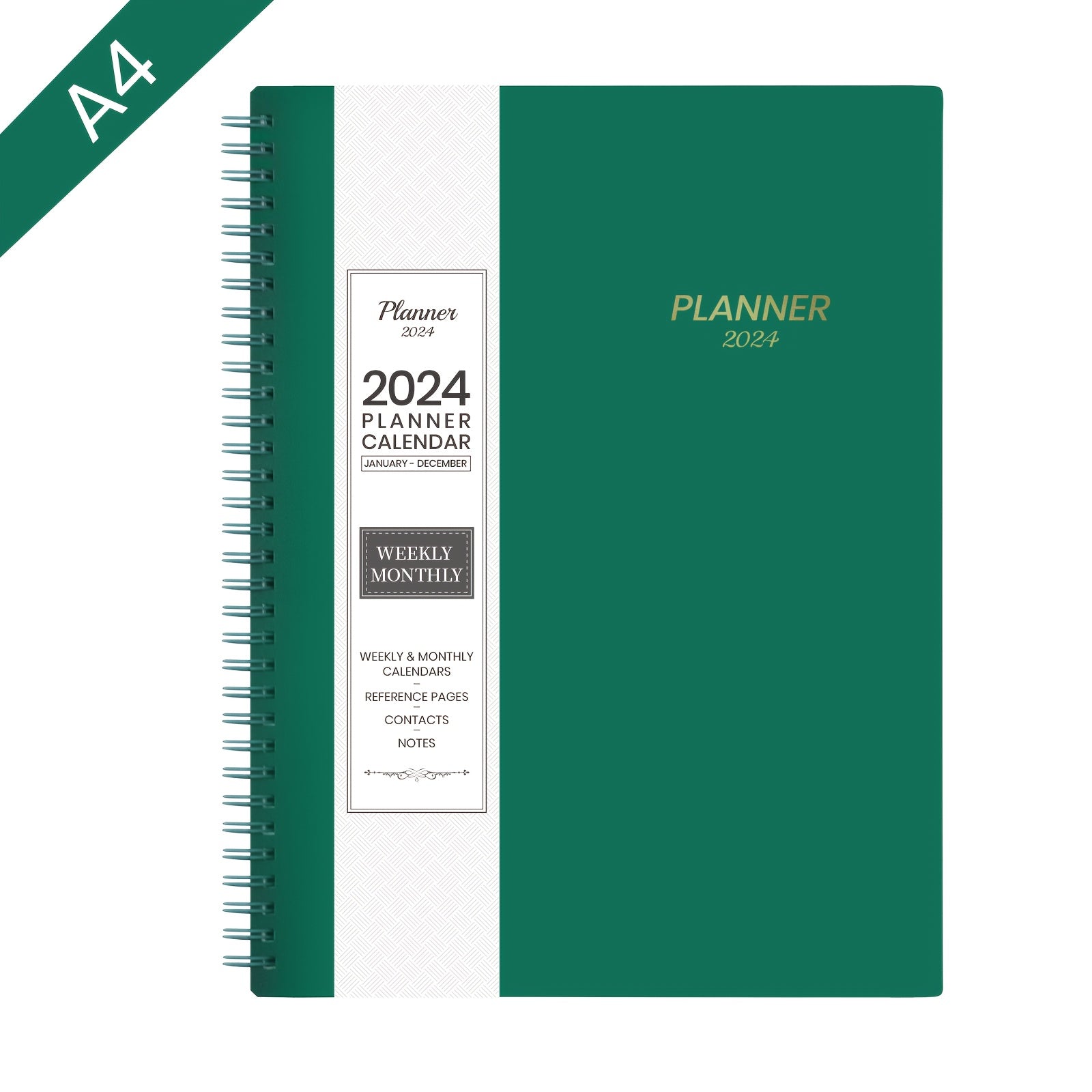 Planner Weekly Monthly Calendar Spiral12 Months From JAN To DEC