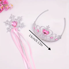 Baby Girls Halloween Tiara Crown & Wand Set