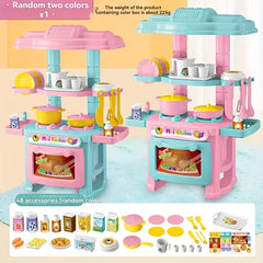 Kitchen Toy Set with Realistic Cooking Utensils Doll Accessories