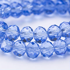 Crystal Glass Faceted Spacer Beads 4 6 8mm DIY Jewelry Making Craft Supplies