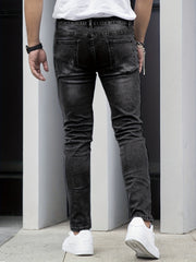 Men's Distressed Slim Fit Jeans