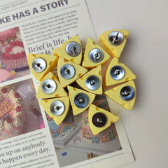 12pcs Decorative Push Pins For Cork Board, Cheese Thumb Tacks For Bulletin Board