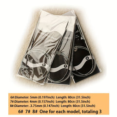 3pk Stainless Steel Circular Needles Sweater Knitting Set