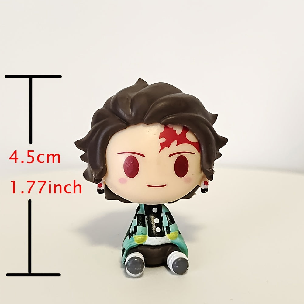 Anime Figure Set for Car Decoration Collection Model Doll Toy