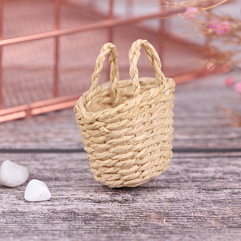 1/12 Dollhouse Mini Vegetable Food Storage Basket Doll Decor