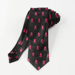 Classic Skull Pattern Tie For Men