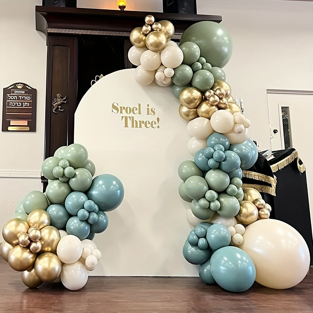 136pcs Green Balloon Garland Arch Kit for Bridal Shower Wedding Birthday Party