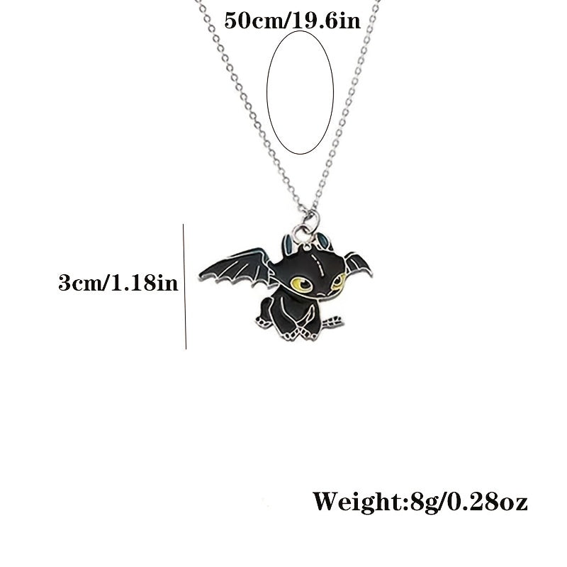 Casual Cartoon Pendant Couple Necklace Set