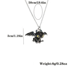 Casual Cartoon Pendant Couple Necklace Set