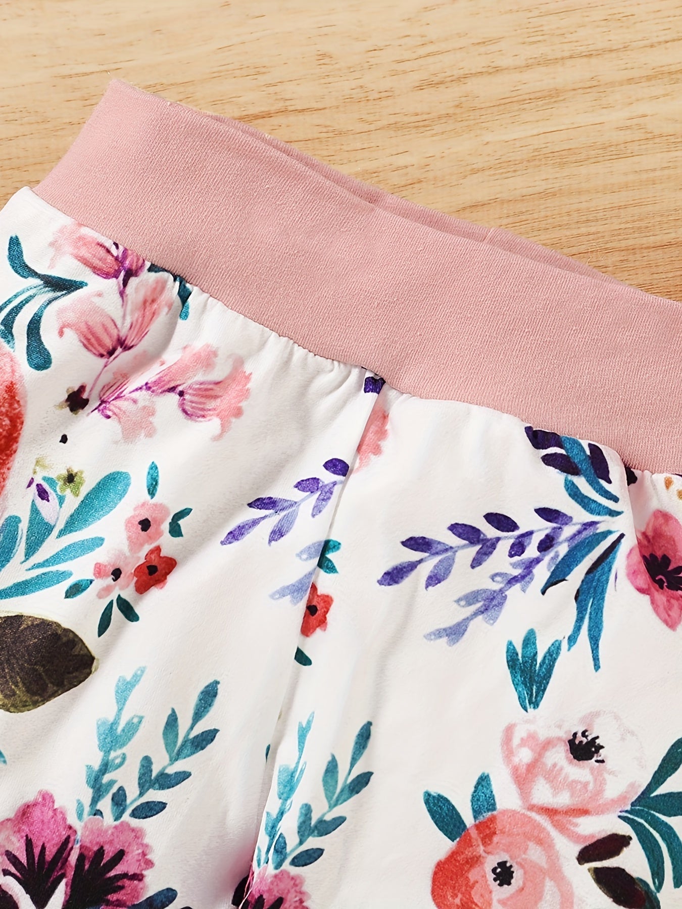 Flower Print Long Sleeve Baby Girl Set