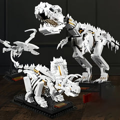 Museum Dinosaur Building Blocks Set - Triceratops Stegosaurus T Rex Fossils