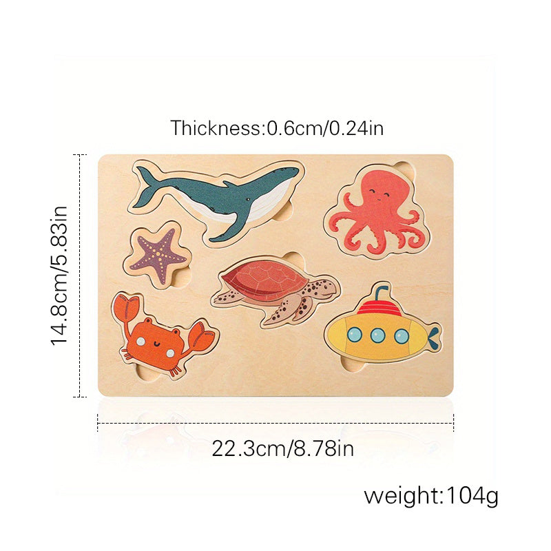 Wooden Mosaic Puzzle for Kids