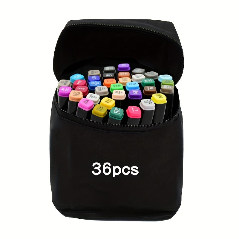 Non-Toxic Fabric Markers Set 48 Colors Machine Washable for Canvas T-Shirts