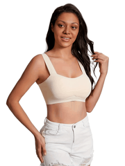 Seamless Wireless Sports Bra Comfy & Breathable Tank Bra Women's Lingerie