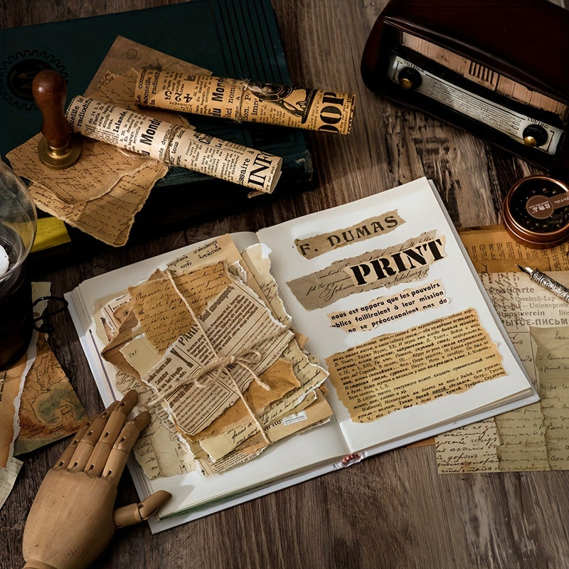30PCS Vintage Stationery Scrapbooking Paper