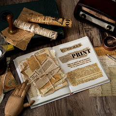 30PCS Vintage Stationery Scrapbooking Paper