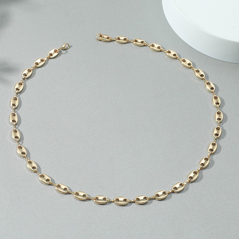 Coffee Bean Necklace Hip Hop Necklace