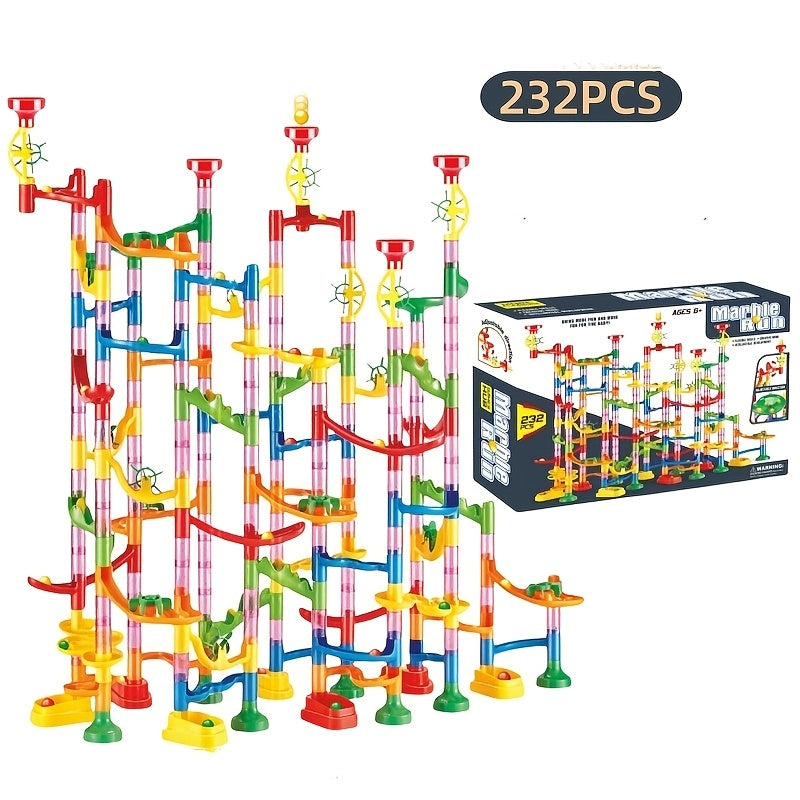 232pcs Puzzle Building Block Track Ball Toy