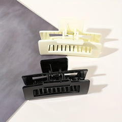 3pcs Rectangle Hair Claw Clip Non Slip Strong Hold Grip Hair Jaw Clip