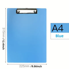 1pc A4 Clipboards With Metal Clip For Office