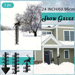 Creative Elk Metal Snow Gauge Large Iron Snow Measuring Ruler