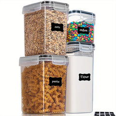 8pc Airtight Food Storage Containers - BPA-Free, Dishwasher Safe