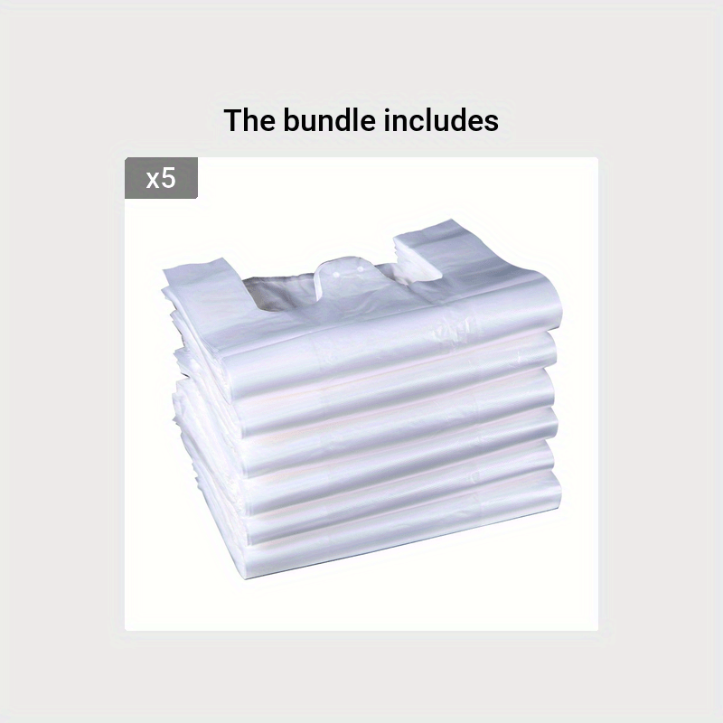 200pcs Clear Plastic Bags for Stores and Supermarkets