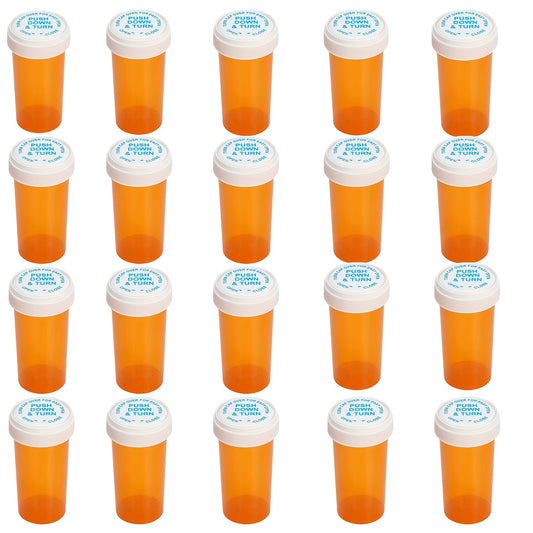 20 Portable Capsule Dispensing Bottles for Travel Use