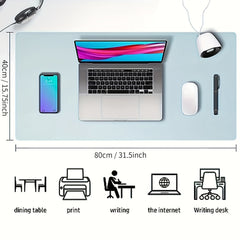 Desk Pad Protective Mouse Pad Anti slip PU Leather Engraving Machine Pad