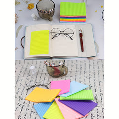 50 Lined Sticky Notes Bright Colors 10 16X15 24 Cm Self Adhesive Note Pad