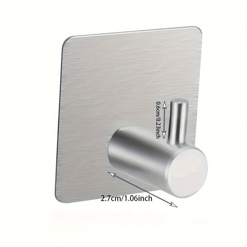 Stainless Steel Wall Mounted Hook Bathroom Sticky Hanger