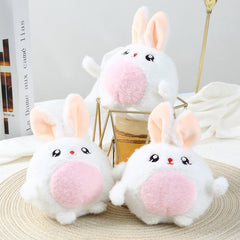 Girl Egg Doll Little Bunny Plush Toy Backpack Keychain