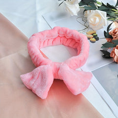 Colorful Bowknot Headband Elastic Hairband for Face Washing Spa