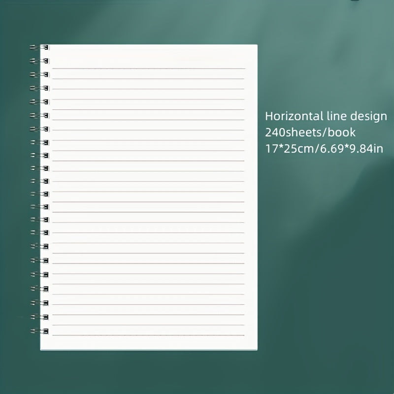 Spiral Blank Sketchbook Memo Notepad Diary Notebook 240 Pages