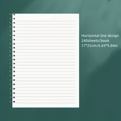 Spiral Blank Sketchbook Memo Notepad Diary Notebook 240 Pages
