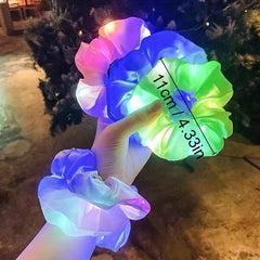LED Glitter Scrunchie Y2K Hair Rope Headwear