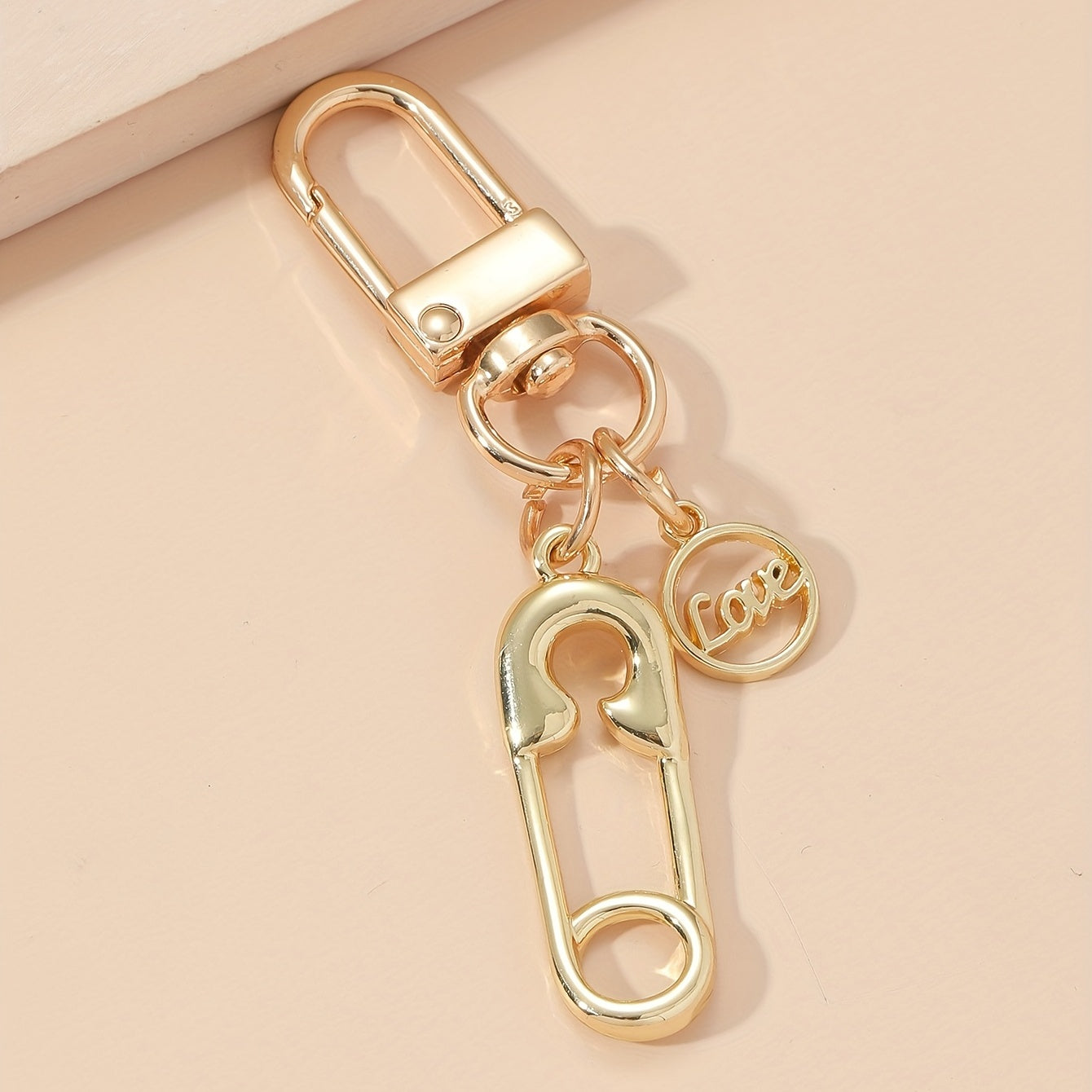 Metal U-shaped Keychain Pin Pendant