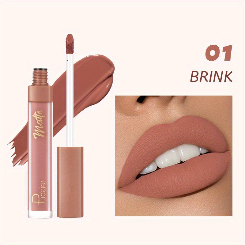 12 Colors Waterproof Matte Lip Colors Smudge Proof Rich Rendering