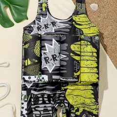 Kids' Float Swimwear Sleeveless Jumpsuit