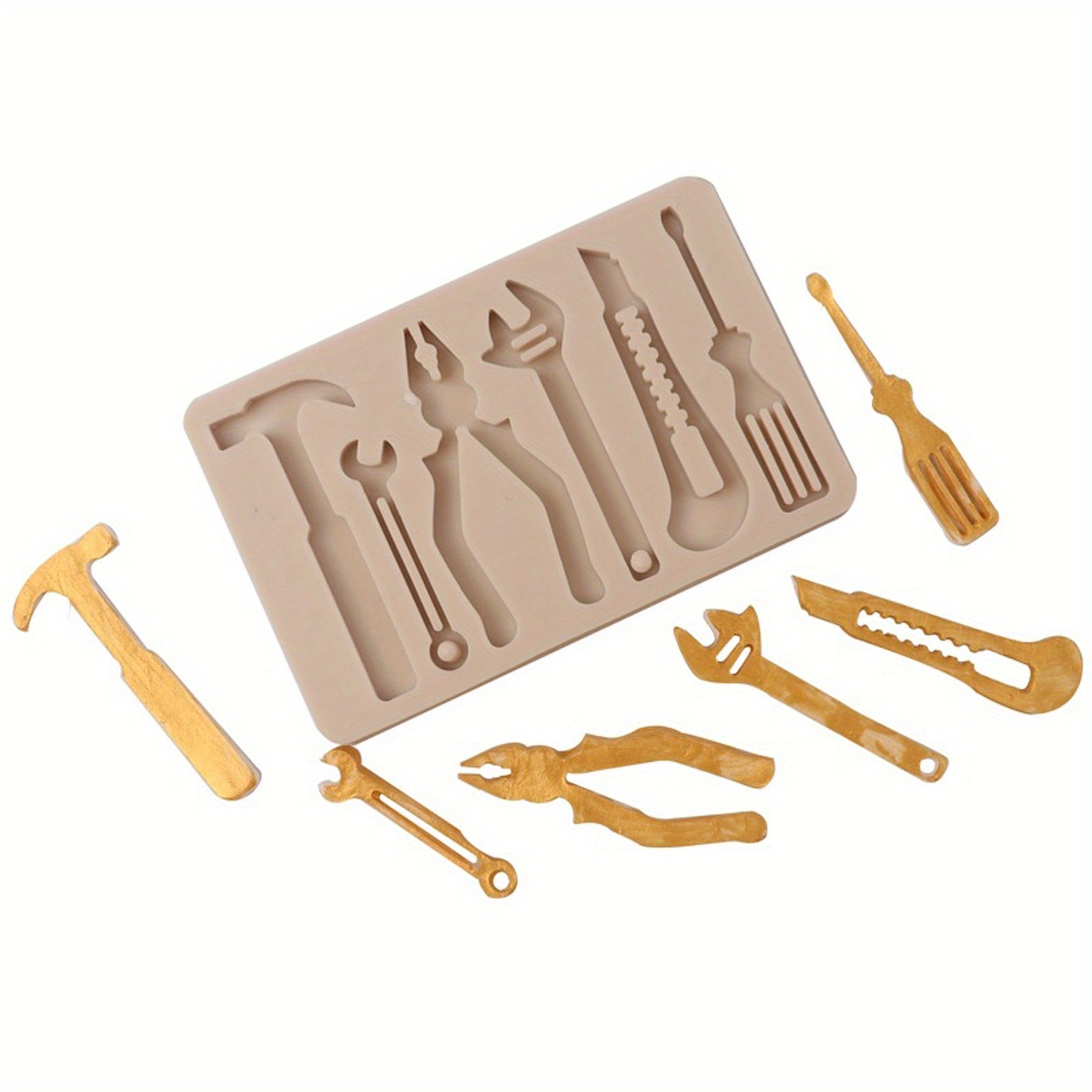 DIY Wrench Silicone Fondant Mold for Cake Decorating